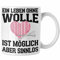 Trendation - Häkeln Zubehör Tasse Geschenk Stricken Geschenke Häkel Oma Mama Ein Leben Ohne Wolle (Weiß)