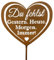 Herz Grabstecker Du Fehlst. Gestern. Heute. Morgen. Immer! aus Metall 32cm Roststecker wetterfest Grabschmuck outdoor