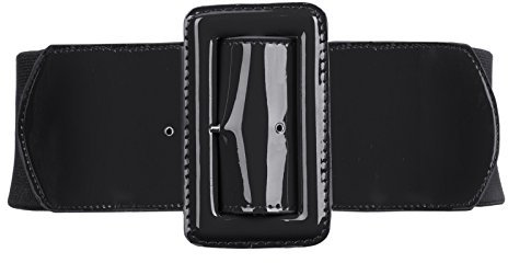 Hanna Nikole Damen Plus Size Elastischer Taillengürtel Taillenformung Gürtel Schwarz XL