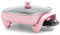 GreenLife CC007283-001 PFAS-Free Ceramic Nonstick Electric Skillet, Glass, Pink