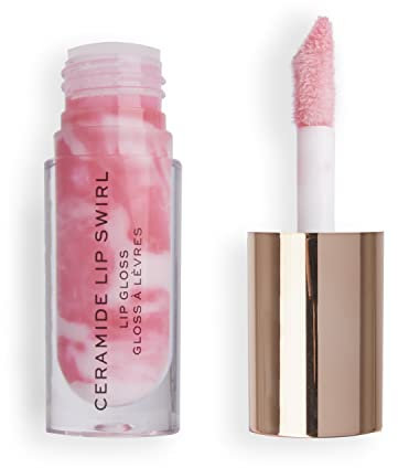 Makeup Revolution, Lip Swirl Ceramide Gloss, Lipgloss, Rose Doux, 4.5ml