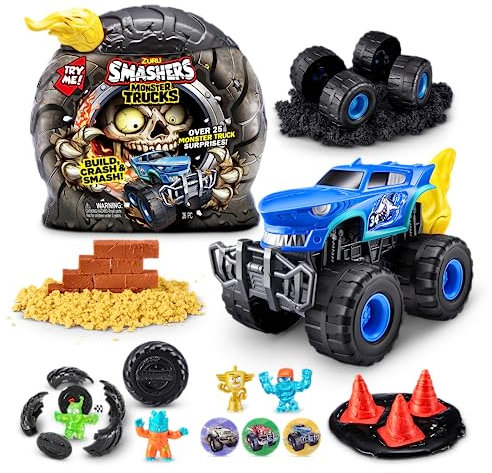 Smashers Monster Truck Surprise von ZURU, Shark Speedster, Jungen, mit 25 Überraschungen, Monster Truck Surprise zum Sammeln (Shark Speedster)