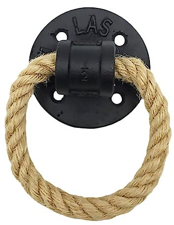 BESPORTBLE Vintage Türgriff Schwebetürenschrank Seil Griff Retro Schmiedeeisen Tür Griff Schrank Schrank Griff Schrank Kreative Schublade Ziehen Ring 1Pc Vintage Möbel Hanfseilgriff