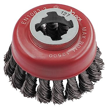 Faithfull X-LOCK Wire Cup Brush Twist Knot 75mm