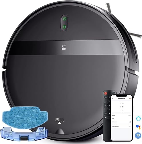 BENICO 3 in 1 Saugroboter mit Wischfunktion, G20 Staubsauger Roboter, Kompatibel mit Alexa/WiFi/App, 120mins utonomie, Selbstaufladend mit Ladestation, Ideal für Tierhaare, Teppich, Hartboden