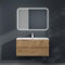 Mai & Mai Meuble sous Lavabo Marron Clair Ensemble de Meubles de Salle de Bains 80x48x50cm Meuble Suspendu avec 2 Tiroirs Desgin Aqu