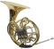 Hochwertiges French Horn, Doppelhorn, Waldhorn, F/Bb, Neusilber Garnitur, Koffer
