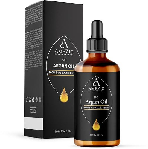 Arganöl Bio Kaltgepresst I Für Haare, Gesicht, Körper, Haut I Arganöl baby I 100% rein und nachhaltig I Natürlich für Kosmetik I Hautpflege I Vegan und Tierversuchsfrei I 100 ml