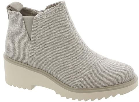 TOMS Women's Mid-Wedge Bootie - Elegant Suede & Stylish Design with Eco-Friendly OrthoLite Insoles