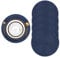 Pauwer Rund Tischset Platzset 6er Set, Geflochten Hitzebeständig Tischmatten Waschbare rutschfest Abwaschbar Platzdeckchen für Esszimmer, Küche, Hochzeit, Party, Marineblau