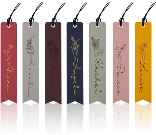 Lesezeichen personalisiert – Individuelle Lesezeichen aus Leder, Metall, Holz oder magnetisch – Mit Foto und Text anpassbar – Perfektes Geschenk für Buchliebhaber