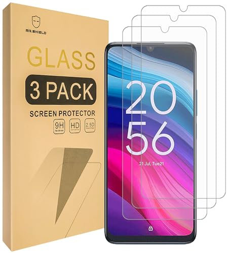 Mr.Shield Verre Trempé compatible avec TCL 505 / 505S [Lot de 3] Film Protecteur d'écran Vitre Protecteur 9H Dureté