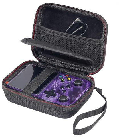 Baomaeyea Hard Carrying Case for R36S/R35S Handheld Game Console,EVA Waterproof Case Compatible with R36S/R35S Handheld Game Console and Accessories Multi-function Travel Storage Bag (inner black)