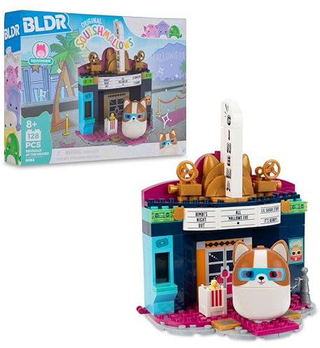 BLDR Squishmallows Reginald at The Movies Bauset - Reginald The Corgi baubare Figur - Squishmallows Fans 8+, 0093