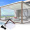 Adiwo Bâche imperméable Transparente, 2 * 3m Bâche étanche Transparente avec Oeillets, Bâche imperméable en PVC Transparent, avec Corde de Fixation, pour Balcon, Pare-Vent, bac à Sable, extérieur.