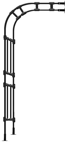 Rosenbogen aus Metall zur Wandmontage, 150 cm Höhe, für Kletterpflanzen und dekorative Hauswände