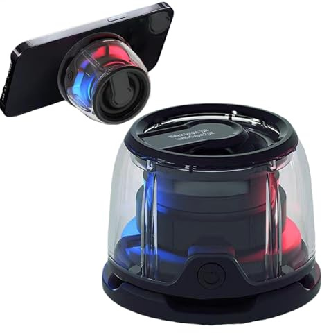 Enceinte sans fil magnétique - Petites enceintes sans fil, haut-parleur sans fil de bureau | Son magnétique portable, haut-parleur monté pour téléphone, appareil audio sans fil