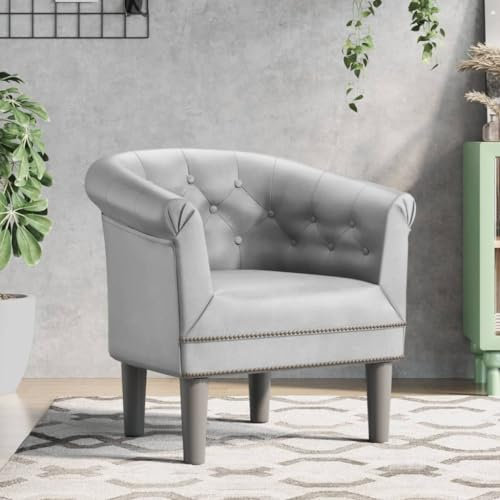 Cocktailstol klubbstol med fotpall loungestol fåtölj med pall lässtol liten vilstol fuskläder kontorsstol läderstol retro enkel stol fåtölj brun