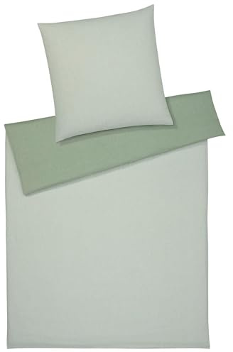elegante Soft-Flanell Bettwäsche Tender tannengrün