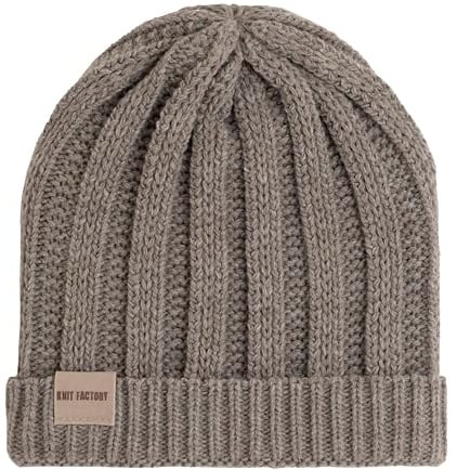 KNIT FACTORY - Nica Mütze - One Size | Strickmütze für Damen und Herren - Beanie - Mütze für den Winter - Wintermütze - Wollmütze - Weich und warm