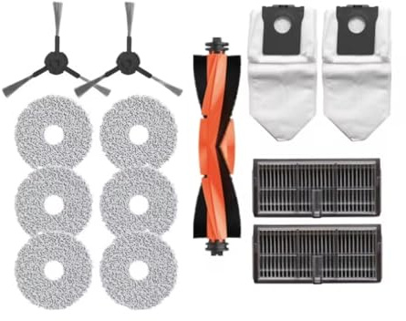 Original Dreame L10s Pro Ultra/X30 Ultra/L10s Ultra Gen2/L40 Ultra AE/MOVA E30 Ultra Ersatzteil Set Kit (Bürsten, Wischpads, Staubbeutel, Filter)