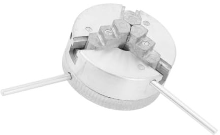 ALCXAZS Mandrino a tre ganasce Parte sostituita Accessori per la lavorazione del legno Raccordo industriale Senza sbavature Tornio per forniture di falegnameria color argento