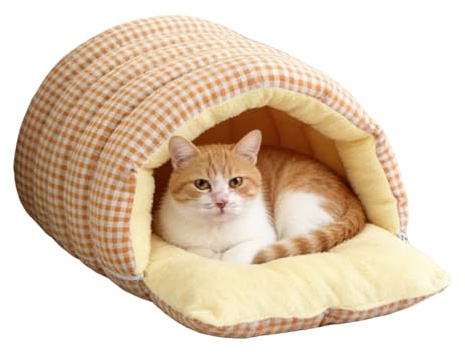 Katzen-Schlafsack, warme Kuschelhöhle für Haustiere, warmes Kätzchenbett, für Winter, drinnen und draußen, Camping, Reisen, Zuhause, Schlafzimmer, Wohnzimmer, Wohnung
