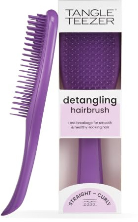 Tangle Teezer Ultimate Detangler Haarbürste – Für Nasses & Trockenes Haar – Entwirrungsbürste für Alle Haartypen – Zweistufige Borsten Reduzieren Haarbruch & Entfernen Knoten – Frisch Lila