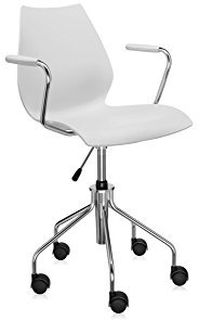 Kartell Maui Sessel, Plastik, grau, 52 x 85 x 58 cm