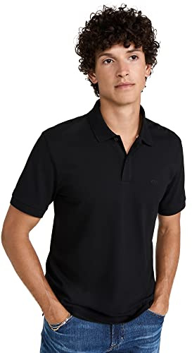 Boss Hugo Boss 50303542 Men's Pallas Short Sleeve Polo Shirt, Black, Large