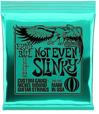 Ernie Ball, Not Even Slinky Nickel Wound, Corde per chitarra elettrica, diametro 12-56