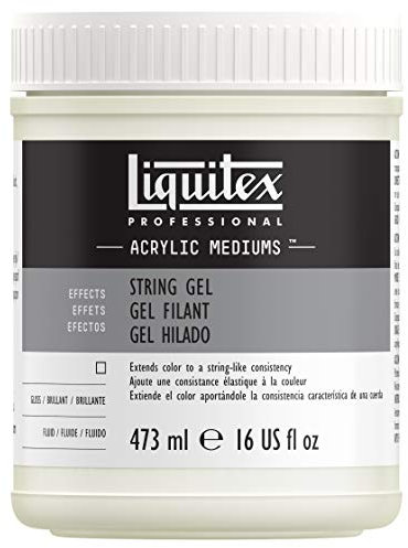 Liquitex 9116 Professional Anti-Abriss Gel - String Gel für Acrylfarben,honigartige Konsistenz, verbessert die Transparenz und Farbtiefe der Acrylfarbe - 473ml Topf