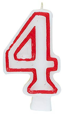 Geburtstagskerze - Zahl 4