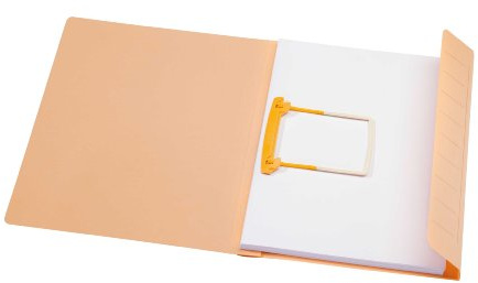 Jalema 3103304 Clipmappe Secolor A4, Schnellhefter Pappe zum abheften, JalemaClip-Heftmechanik, Karton, 10er Pack, chamois