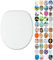 Sanilo Toilet Seat, Wide Choice of Beautiful Toilet Seats, Stable Hinges, Easy to Mount (White)