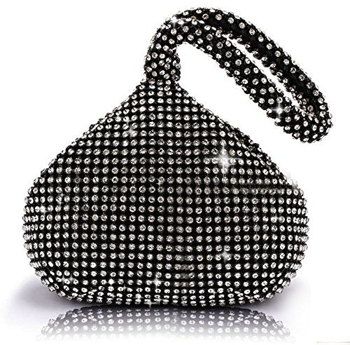 ele ELEOPTION Rhinestone Strass Damen Clutch Abendtasche Unterarmtasche Abendhandtasche Party Tasche Hochzeit Handtasche