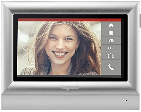 LEGRAND, Video-Innenstelle mit 7 Zoll Hochglanz-Farbbildschirm zur Erweiterung des 7 Zoll Videokits (369320) zum 2-Familienhaus, 369325