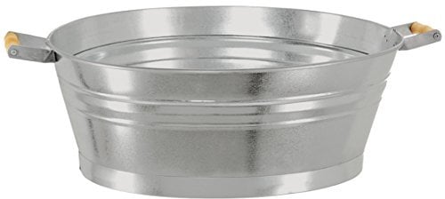 Dehner Barreño Decorativo, Aprox. 55 x 42 x 19 cm, Zinc, Gris
