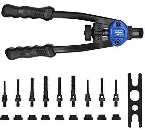 Astro Pneumatic Tool 1450 13 Plusnut and Extra-Long Rivet Nut Setter Kit Metric & SAE