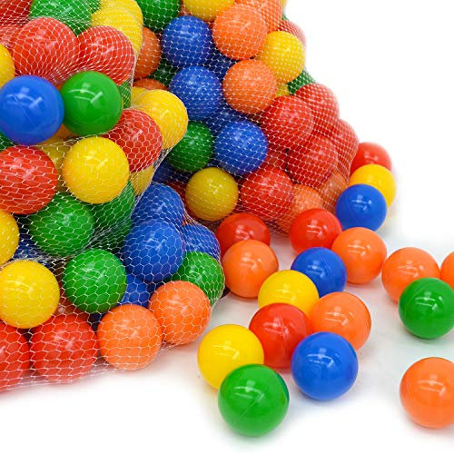 LittleTom 10000 Bälle für Bällebad - 7cm Plastik Bälle Kinder Spielbälle - Babyball zum Greifen - Plastikbälle für Bällchenbad Hüpfburg Bällepool - Baby Spielzeug Set für Trampolin Spielzelt Laufstall