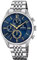 Montre FESTINA pour Homme F20285/3 Timeless Chronograph Boîtier en Acier Inoxydable Gris Bracelet en Acier Inoxydable Gris