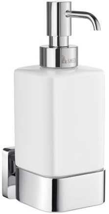 Smedbo Ice Soft Cube Seifenspender Messing mit Porzellan OK469P