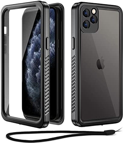 Beeasy for iPhone 11 Pro Max Case Waterproof Shockproof Dustproof, Built-in Screen Protector Full Body Heavy Duty 360° Protective, Front Back Phone Case for iPhone 11 Pro Max(6.5”), Black