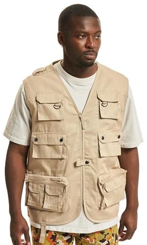 Brandit Hunting Vest, Farbe: beige, Größe: 6XL