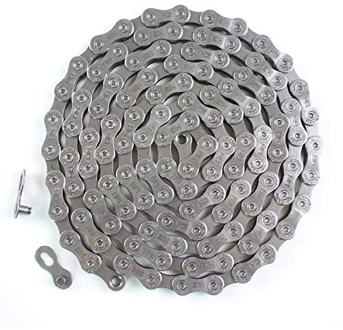 N-brand All-Pie Fahrradketten 116 Glieder 6/7/8-Fach 9-Fach für Shimano Mountainbike Gangschaltung Fahrrad Kette mit Verschlussglied (9 Fach)