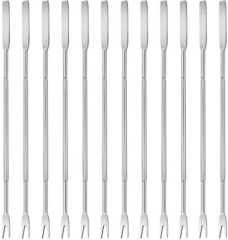 Marisco Herramientas Conjunto, Set de Utensilios de Marisco de Acero Inoxidable, 12pcs Tenedores Marisco para Cangrejo/Nuez/Mariscos