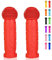 OTFAITP Roller Griff Lenker 1-Paar Fahrrad Griff Fit für 2-3-4 Räder Kid Kick Roller,Kinder Fahrrad,Drifting Roller,Schaukel Roller (Rot)