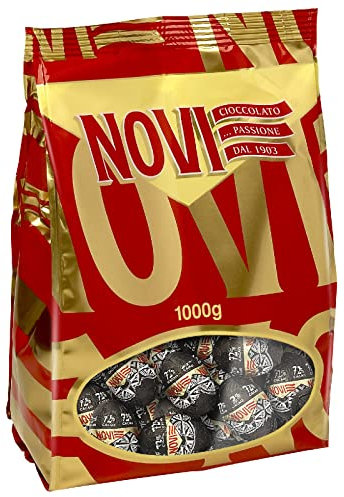 NOVI OVETTI DI CIOCCOLATO IN BUSTA DA 1 KG (125 PZ CIRCA) (Ovetti fondentenero 72%)