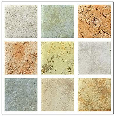 CONPHERON Mosaik Fliesenaufkleber Wandfliese Aufkleber Fliesenfolie Dekorative 10X10cm Selbstklebend Vinyl Fliesenfolie für Badezimmer Küche Wand (20 Stk, Aufkleber 3)