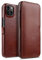 STILGUT Book Case kompatibel mit iPhone 13 (6.1“) Hülle aus Leder mit Clip-Verschluss, Klapphülle, Handyhülle, Lederhülle - Cognac Nappa